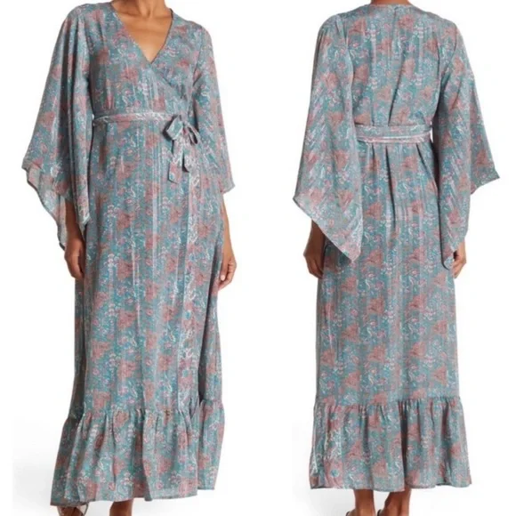 RAGA DRESS KASSIE WRAP DRESS KIMONO SIZE M - Picture 12 of 12